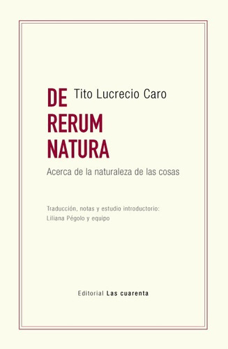 De Rerum Natura. Edición Bilingue - Tito Lucrecio Caro