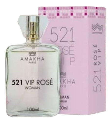 Perfume 521 Rose Vip Amakha Paris - 100ml Original