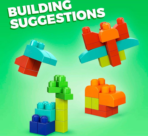 Fisher Precio Build N Play Set De Mega Bloks Con 60 Bloques