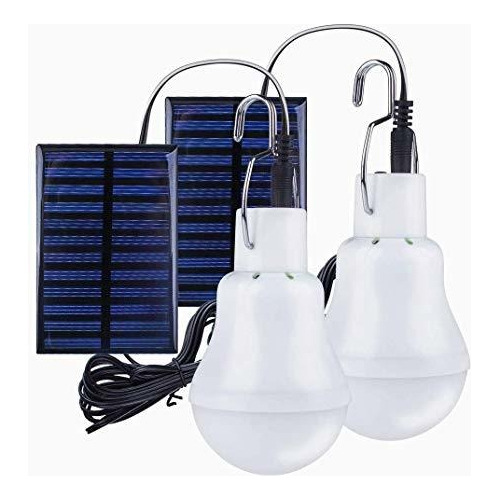 Focos Led - Bombilla De Luz Solar Recargable Para Exteri