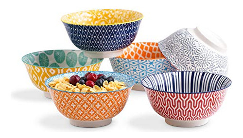 Selamica Porcelain 10oz Cereal Bowl Set - Conjunto De Nw1np