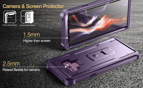 Dexnor Funda Para Samsung Galaxy Note 9 With Mica Bracket