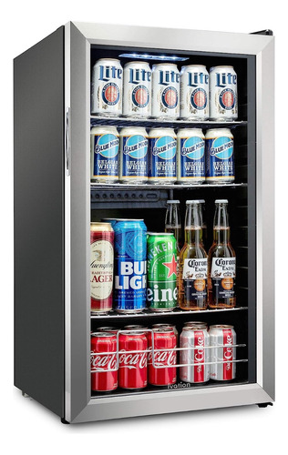 Refrigerador De Bebidas, Puerta De Cristal Digital 126 Latas