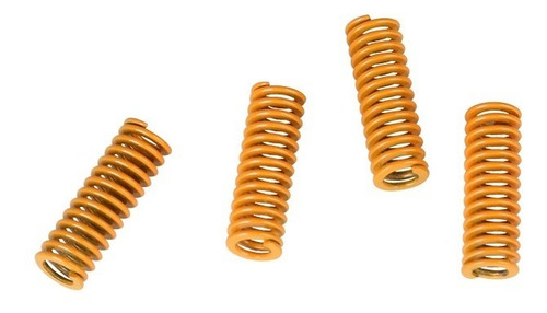Imagem 2 de 3 de Kit 4 Molas Amarelas Reforçadas Impressora 3d Ender 3
