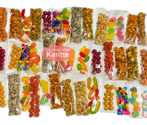 Gomitas Y Cacahuates En Bolsa De Celofán 100 Piezas