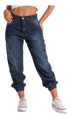 Pantalon Jogger Jean Chupin Hombre Babucha Elastizado