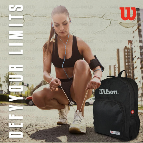 Imagen 7 de 10 de Mochila Wilson Porta Notebook Urbana Deportes Gym Reforzada