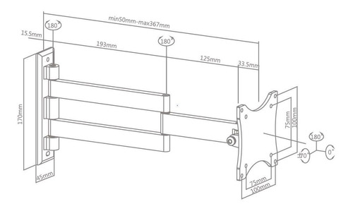 Soporte Lcd Led Intelaid It Ts010v 10 A 23 Pulgadas 180° !!!