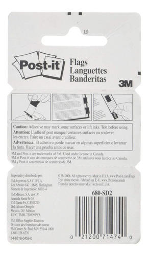 Post-it 680sd2 Figa De Mensaje De Signo Y Fecha, 1 Verde