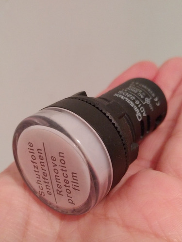 Luz Piloto Luminoso Blanca Lámpara 22 Mm Led 220 V