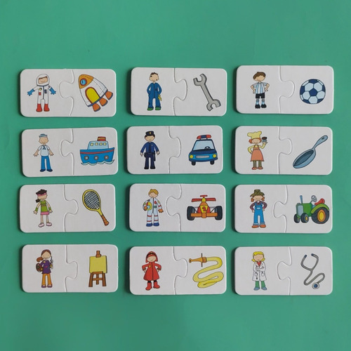 Imagen 6 de 10 de Juego Asociación Profesiones Didácticos Infantil Niños