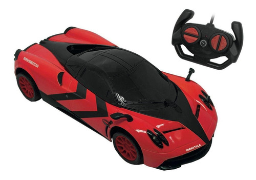 Imagem 2 de 5 de Carrinho Rádio Controle Remoto Vermelho Evil Ghost Candide