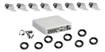 Comprar Kit Dvr Hikvision 8 Ch + 8 Cámaras Full Hd + Cables + Fuente