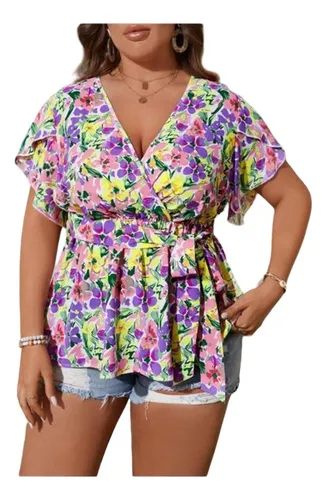 Blusa lila shein hotsell