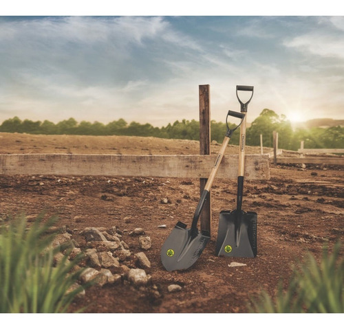 Pala Cuadrada Ancha Mango De Madera 71 Cm Tramontina