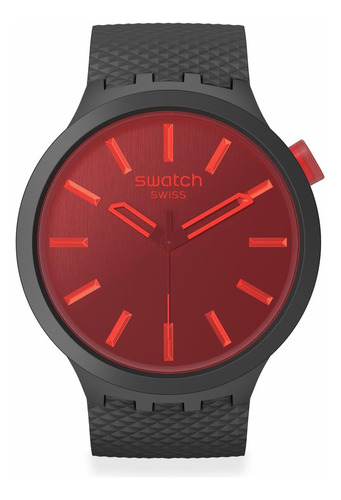 Reloj Swatch Unisex Casual Negro Material De Origen Biológic