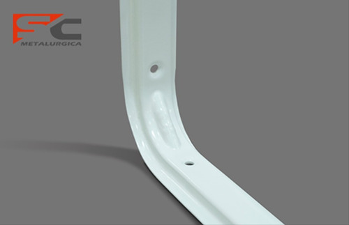 Imagen 2 de 5 de Mensula Soporte Bracket 100 X 150 Mm Estanteria Blanco