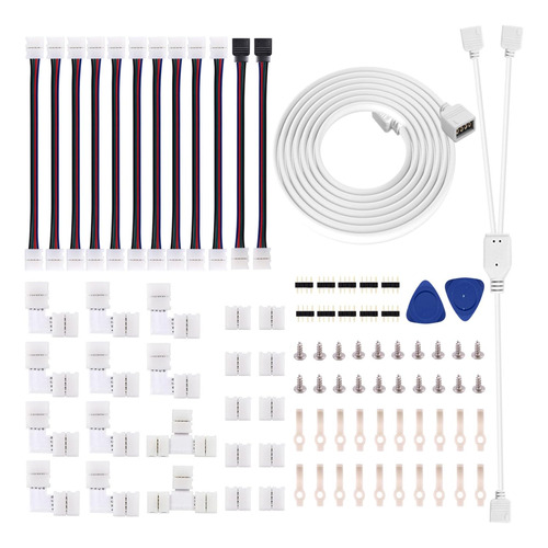 Kit De Conectores De Tira Led 5050 De 4 Pines   0.394pulgad