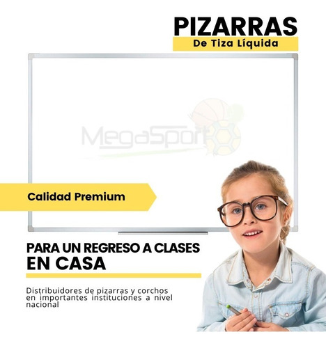 Pizarra De Tiza Líquida Blanca O Cuadros - Calidad Reforzada