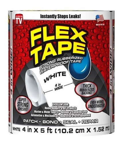 Cinta De Caucho Tapa Fugas Flex Tape 10.2 X 15cm Original