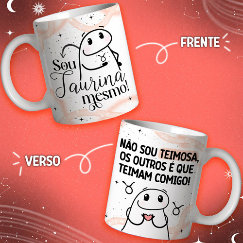 Caneca Personalizada Memes Flork Signos Cor Flork_touro