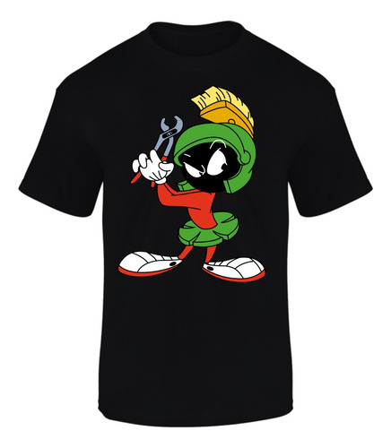 Camiseta Manga Corta Looney Tunes Marvin Marcia Series Black