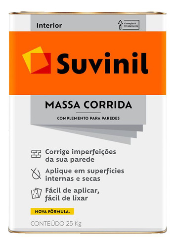 Massa Corrida Suvinil 25kg Latão