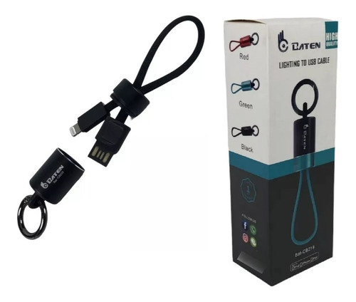 Cable Tipo Llavero Baten Para iPhone, iPad, iPod Bat-cb219