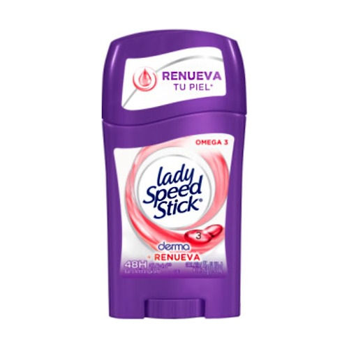 Caja 6 Desodorante Barra Lady Speed Stick Omega3 0290 Ml.