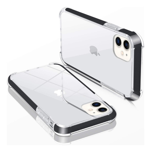 Mowime Caja De Teléfono Para iPhone 11 Clear Crystal Transpa