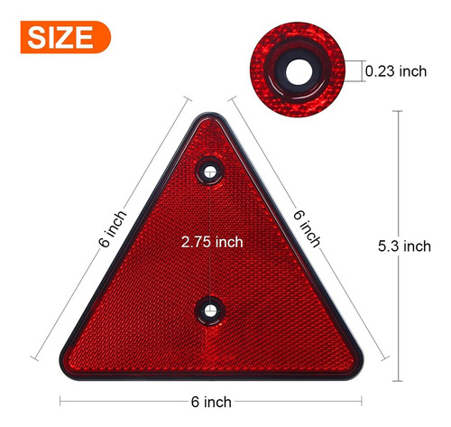 Enjoyist 4-pack Reflector De Seguridad Señal De Advertenc...