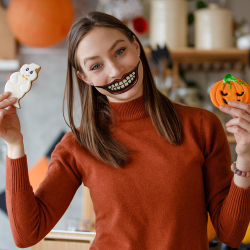 20 Hojas De Pegatinas De Tatuajes De Halloween, Realistas, I
