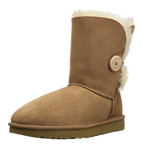 Botas De Invierno Ugg Bailey Button Ii Para Mujer, Castaño, 