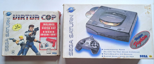 Sega Saturn Completa + Virtua Cop Completo