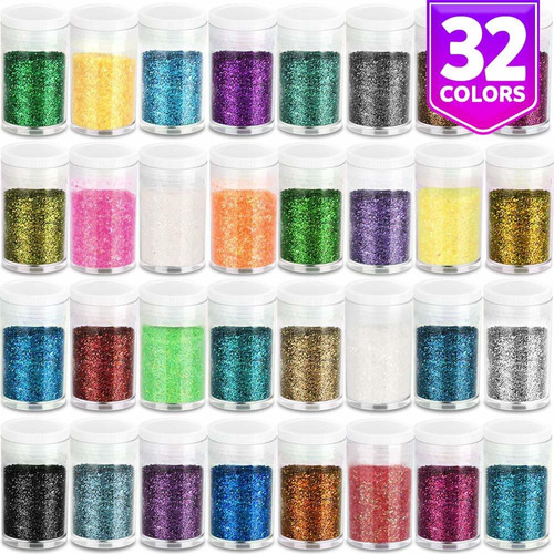 Glitter Para Slime (32 Colores)  