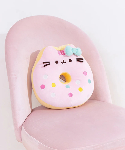 Peluche Gato Pusheen Y Hello Kitty Dona Plush Especial Gund Color Rosa Pálido