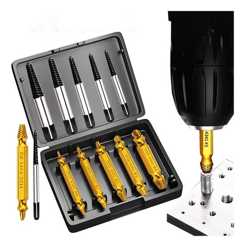 12pcs Dañado Tornillo Extractor Set Herramientas Regal...