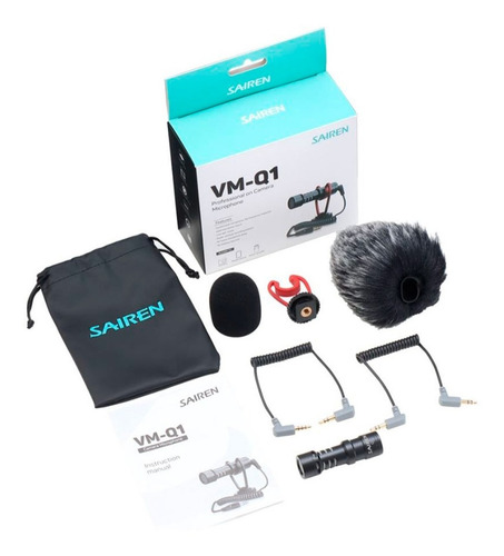 Micrófono Cardioide Vm-q1 Ideal Camara/filmadora/celular