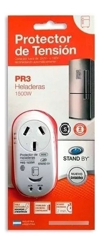 Protector De Tension Enchufable Para Heladeras 1500w Pr3