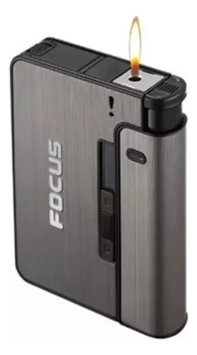 Cigarrera De Bolsillo Focus Jd-yh001: Estilo Y Portabilidad Gris