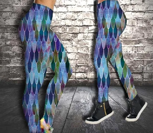 Kit De Cal a Legging Tal M e Tal Filha Sereia. Frete gr tis