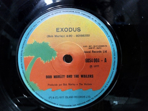 Bob Marley Exodus Simple 7 Pulgadas Brasilero