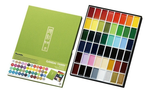 Kuretake Acuarela Gansai Tambi Set De 48 Colores