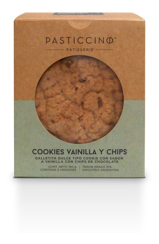 Imagen 1 de 2 de Cookies De Vainilla Con Chips De Chocolate