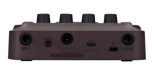 Imagem 4 de 4 de Pedal de efeito para instrumento de cordas Zoom A1 Four marrom