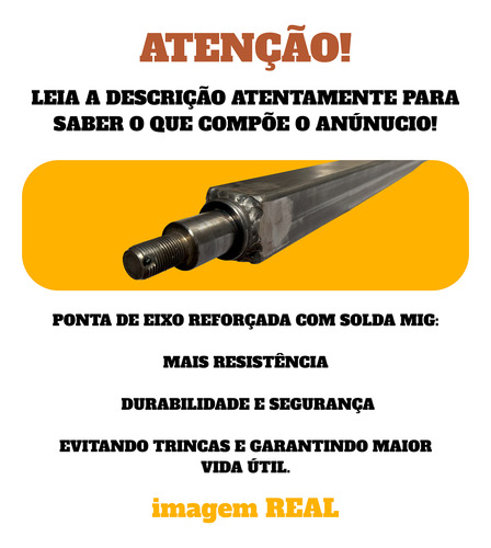 Eixo Completo De 1,45m Com Cubos P/ Reboque Carretinha 2025