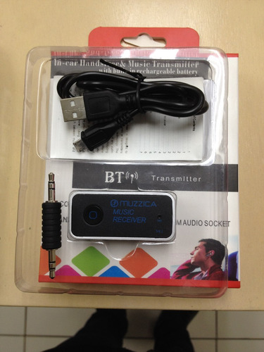Receptor Bluetooth Para Audio Manos Libres Pila Recargable