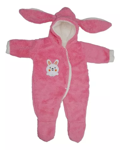 Pijama Entera de Monstruo Rosa para Bebé - Mameluco para Bebés Tamaño 70  (70 a 80 cm)