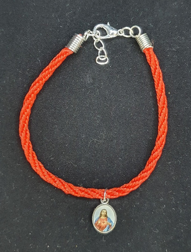 Pack 50 Pulsera Del Sagrado Corazón, Cordón, Hecha A Mano.