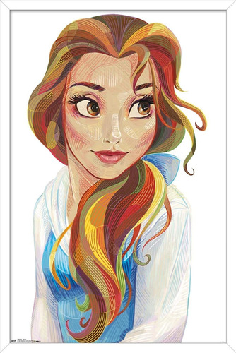 Disney Beauty And The Beastbellestylized Wall Poster, 2...